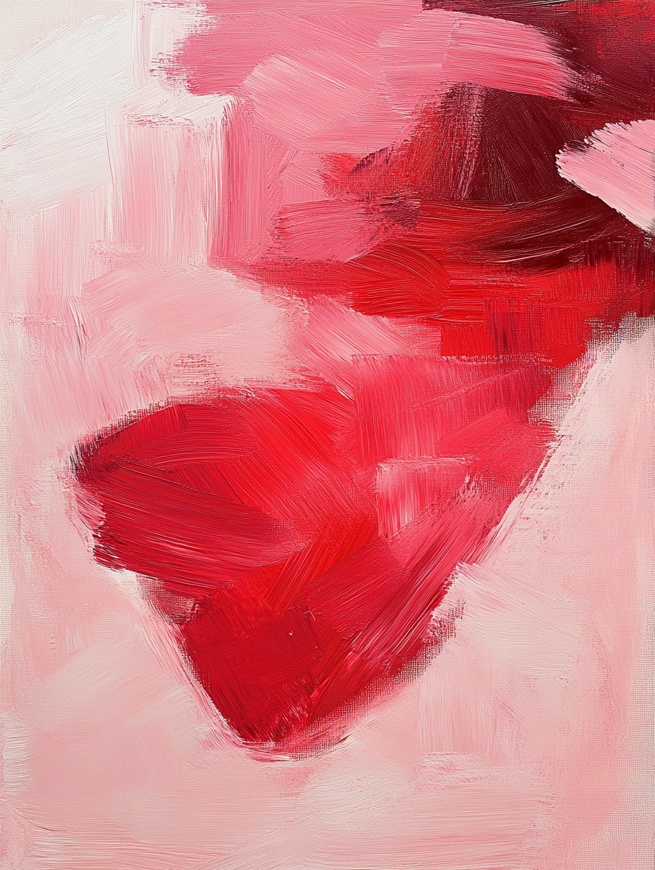Tableau Décoratif Passion Écarlate - Artibar Tableaux de décoration Art abstrait