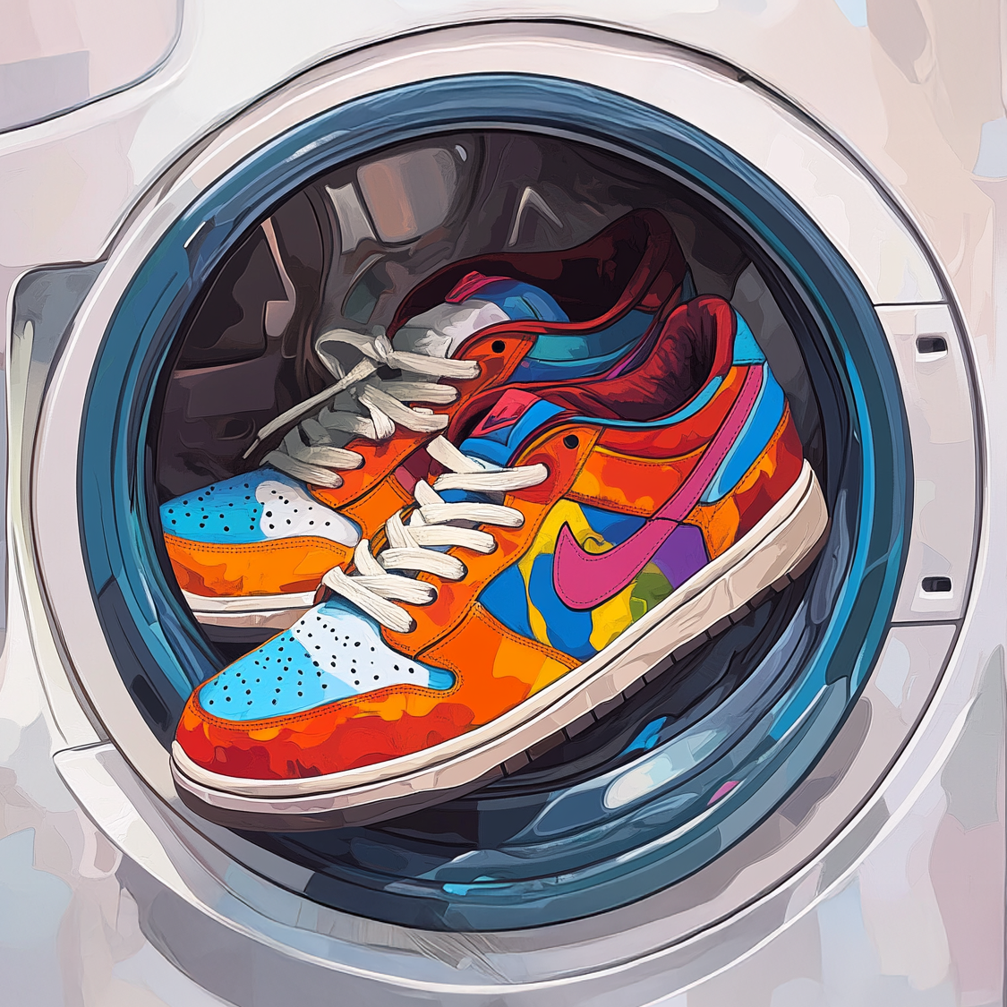 Tableau Décoratif Sneakers Cyclone - Artibar Tableaux de décoration Art abstrait