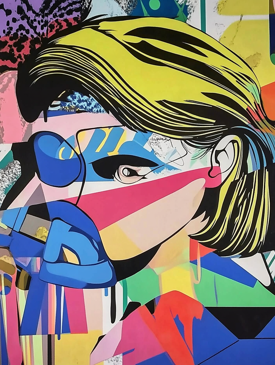 Tableau Décoratif Pop Art Vibrant - Artibar Tableaux de décoration Art abstrait