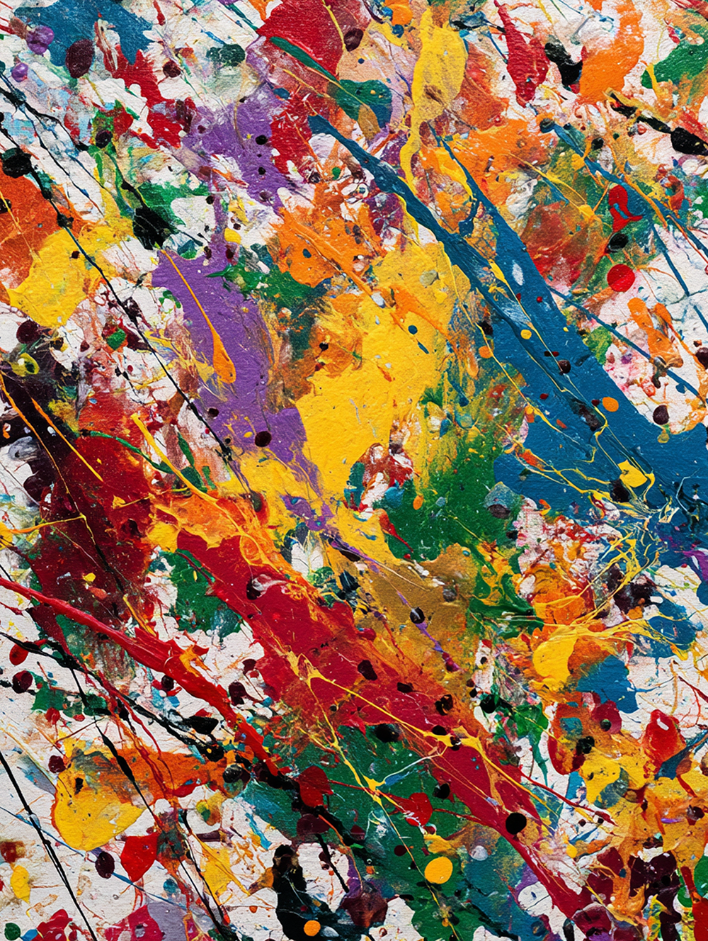 Tableau Décoratif Explosion Chromatique - Artibar Tableaux de décoration Art abstrait