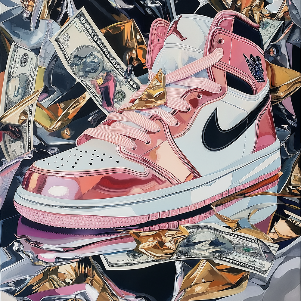 Tableau Décoratif Sneaker Luxe Pop - Artibar Tableaux de décoration Art abstrait