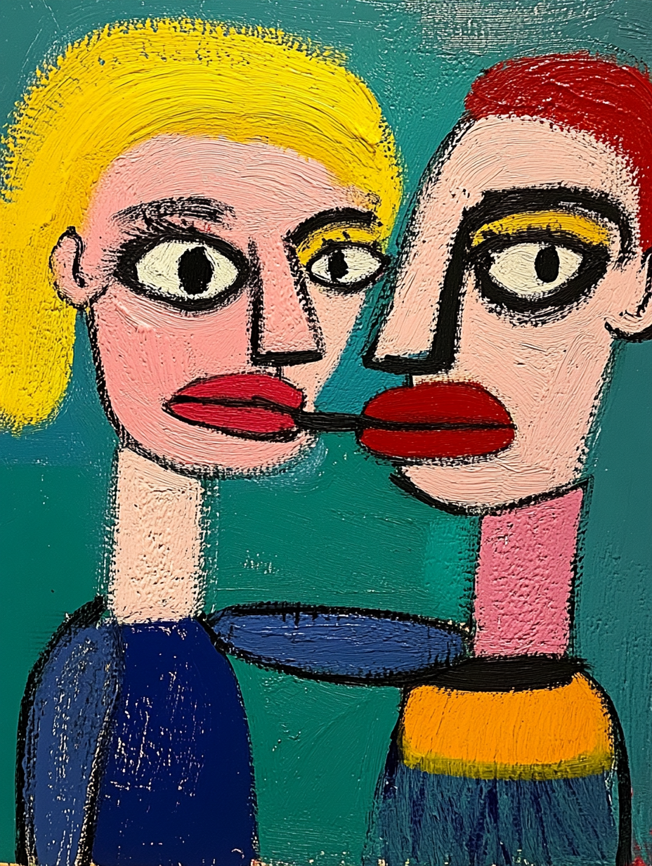 Tableau Décoratif - Fusion Pop des Regards - Artibar Tableaux de décoration Art abstrait