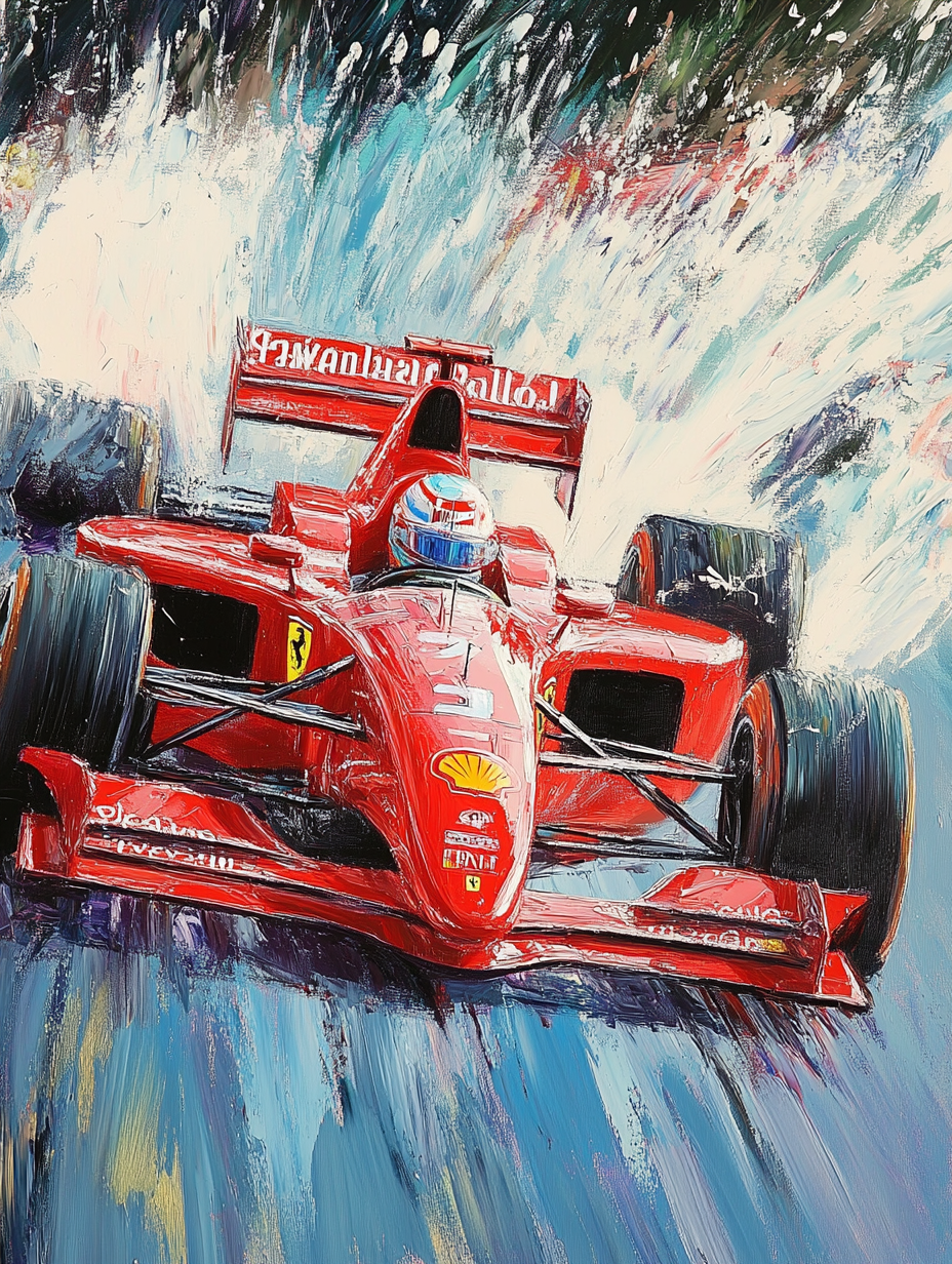Tableau Décoratif Formule 1 en Pleine Vitesse - Artibar Tableaux de décoration Art abstrait