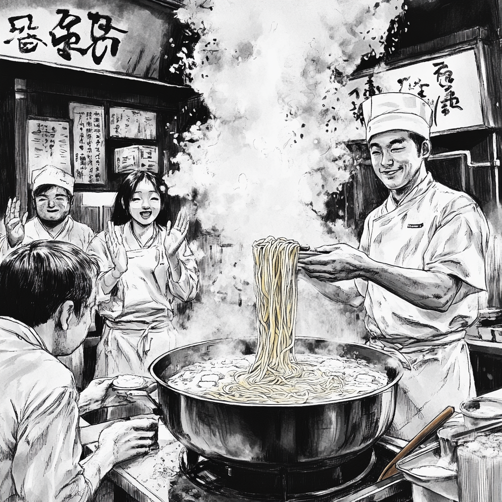 Tableau Décoratif Ramen en Fumée - Artibar Tableaux de décoration Art abstrait