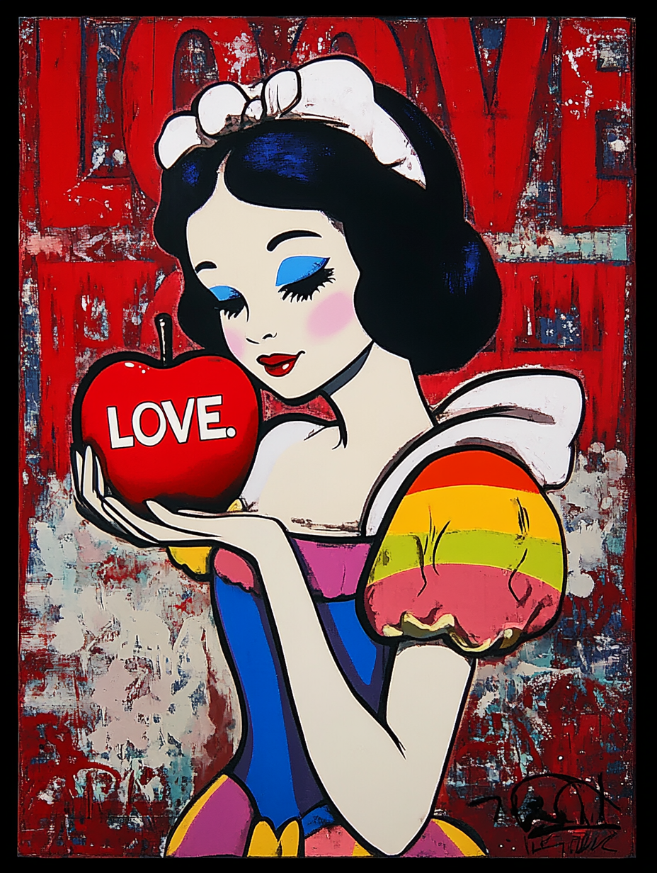 Tableau Décoratif Pop Art Love - Artibar Tableaux de décoration Art abstrait