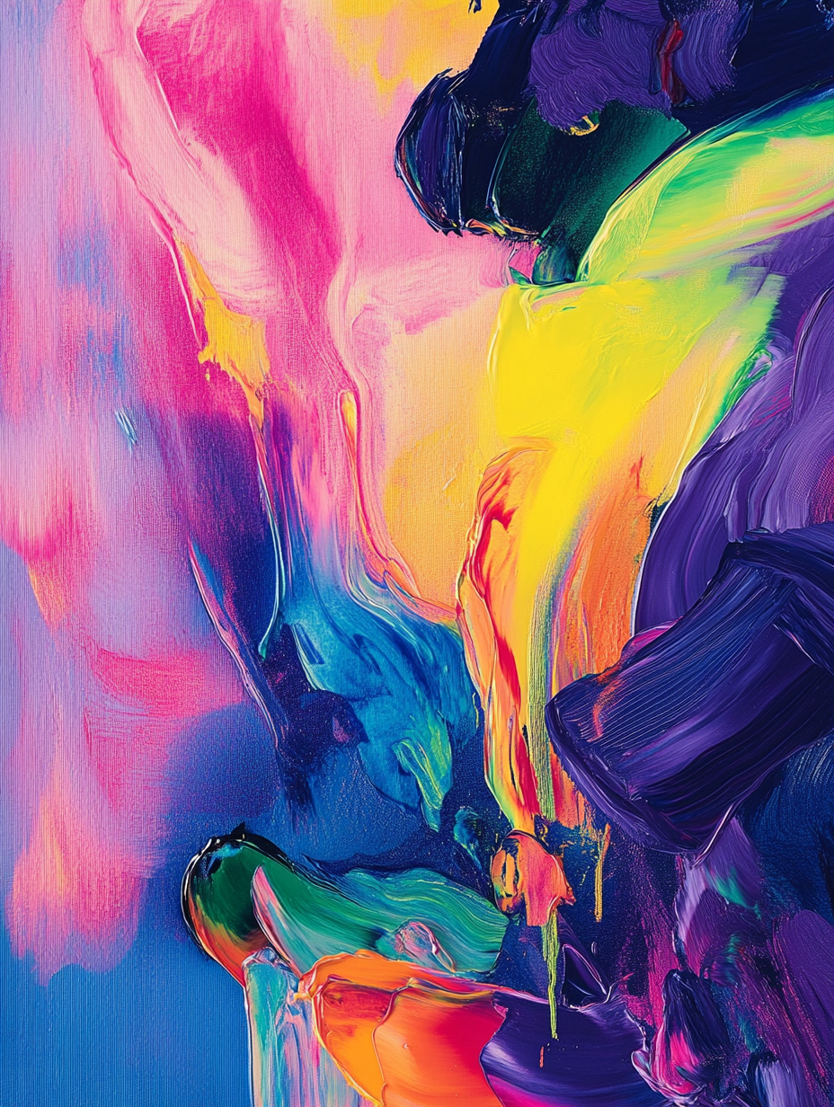 Tableau Décoratif Explosion Chromatique - Artibar Tableaux de décoration Art abstrait