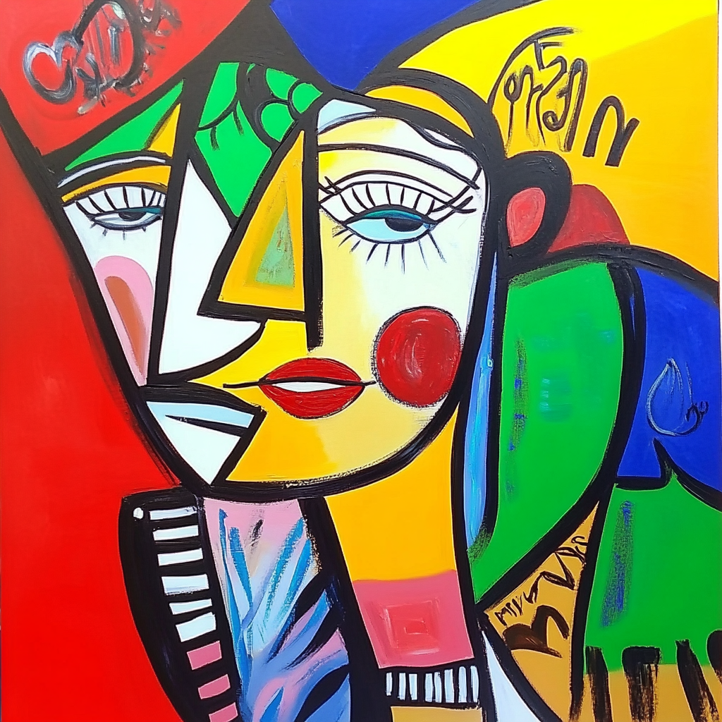Tableau Décoratif Cubiste Élégant - Artibar Tableaux de décoration Art abstrait