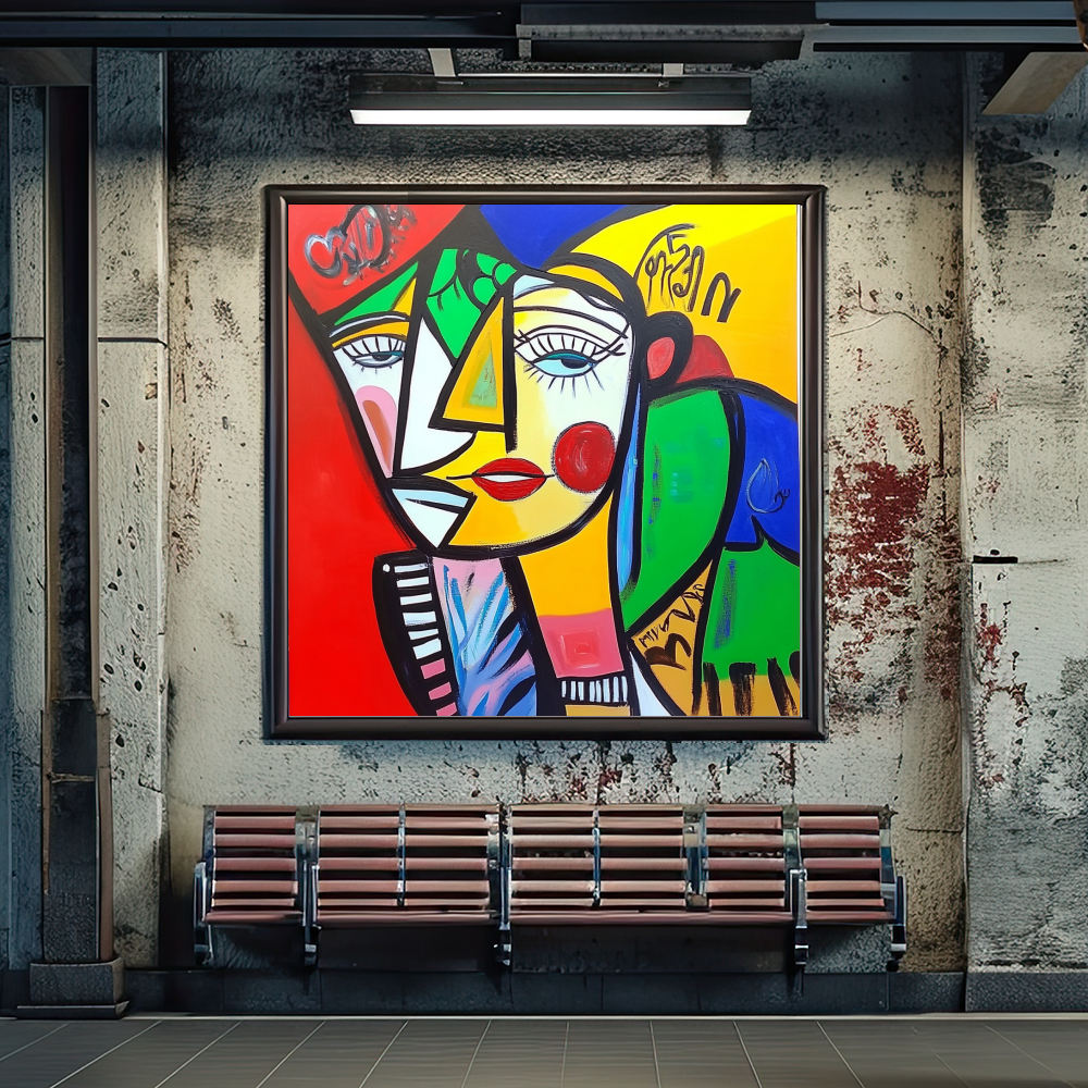 Tableau Décoratif Cubiste Élégant - Artibar Tableaux de décoration Art abstrait