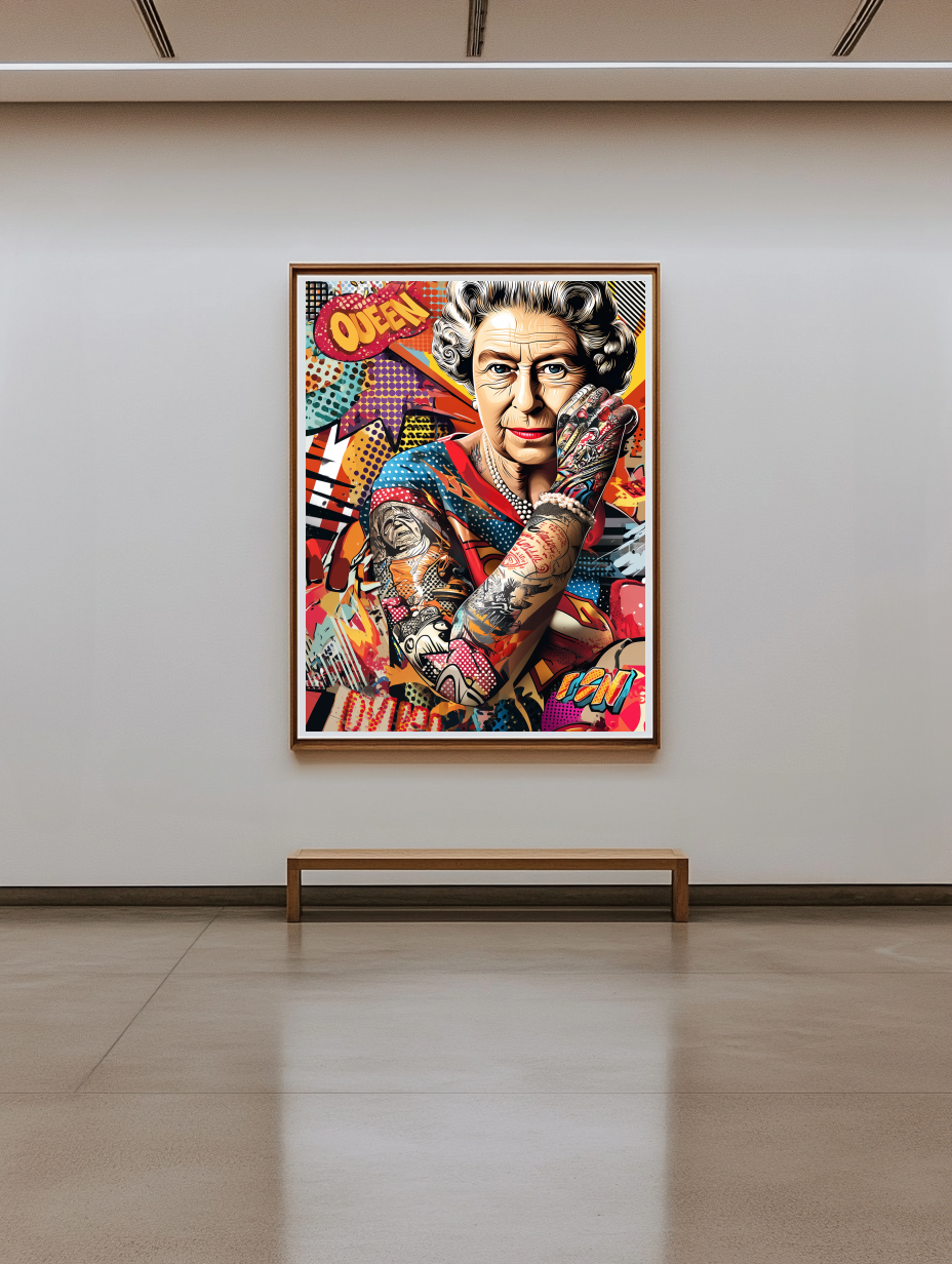Tableau Décoratif Reine Pop Attitude - Artibar Tableaux de décoration Art abstrait