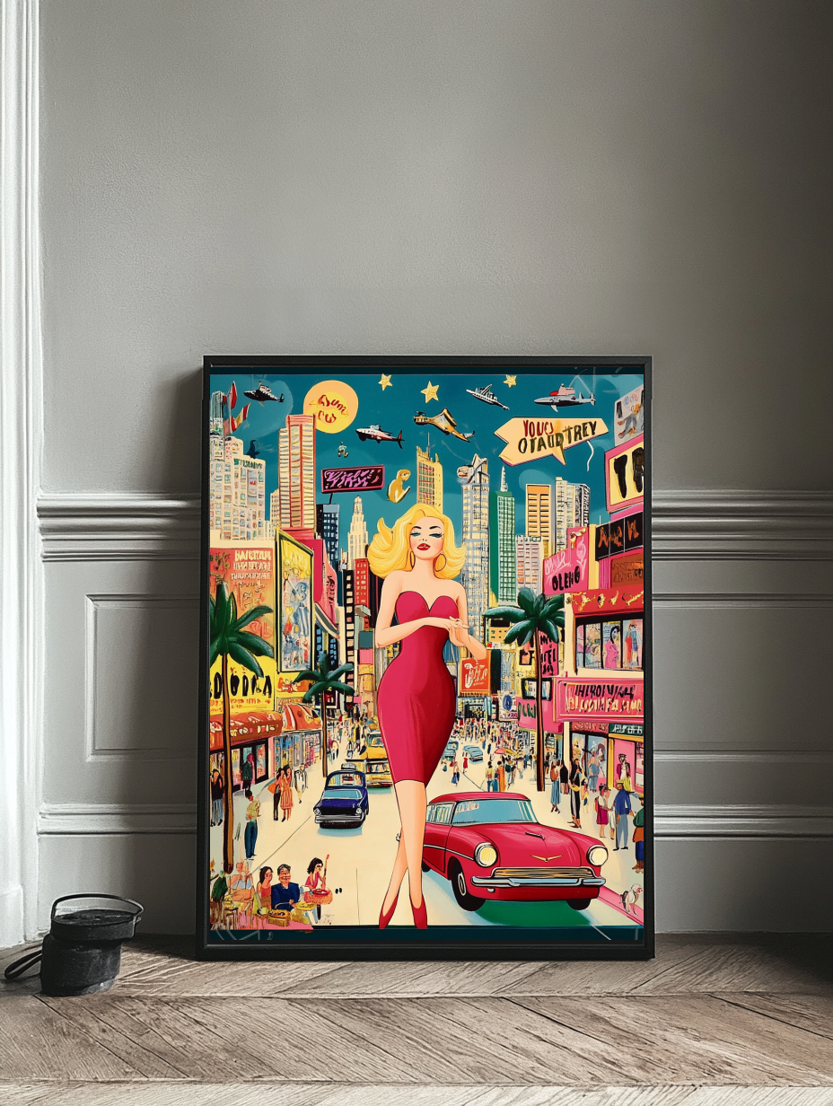 Tableau Décoratif - Glamour Urbain Rétro - Artibar Tableaux de décoration Art abstrait