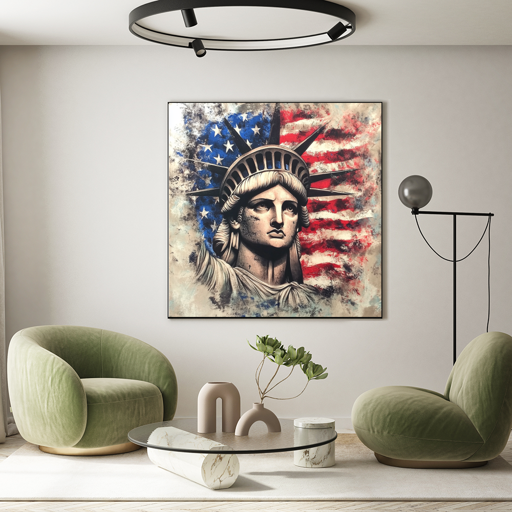 Tableau Décoratif Statue de la Liberté Urbaine - Artibar Tableaux de décoration Art abstrait