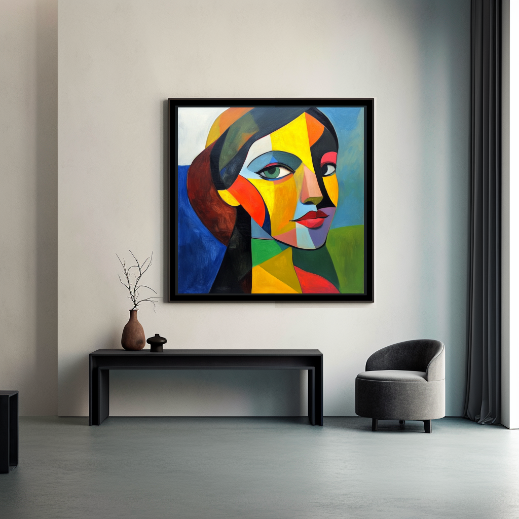 Tableau Décoratif Cubiste Coloré - Artibar Tableaux de décoration Art abstrait