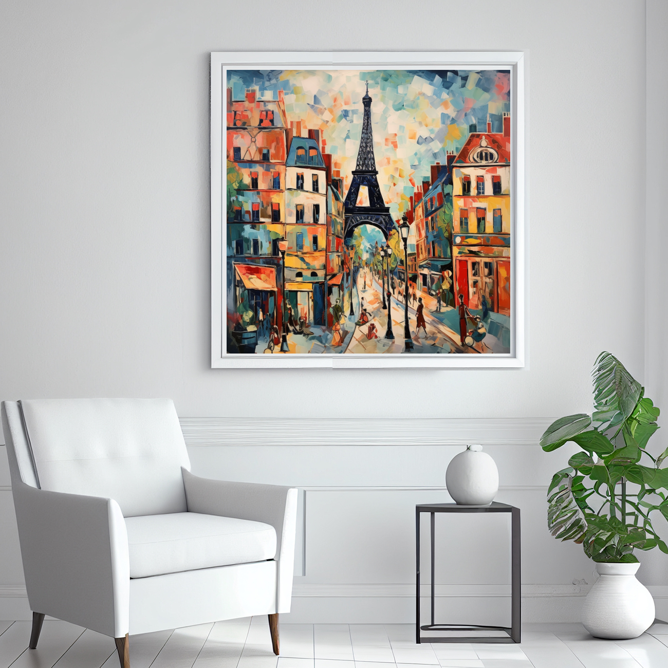 Tableau Décoratif Paris en Couleurs