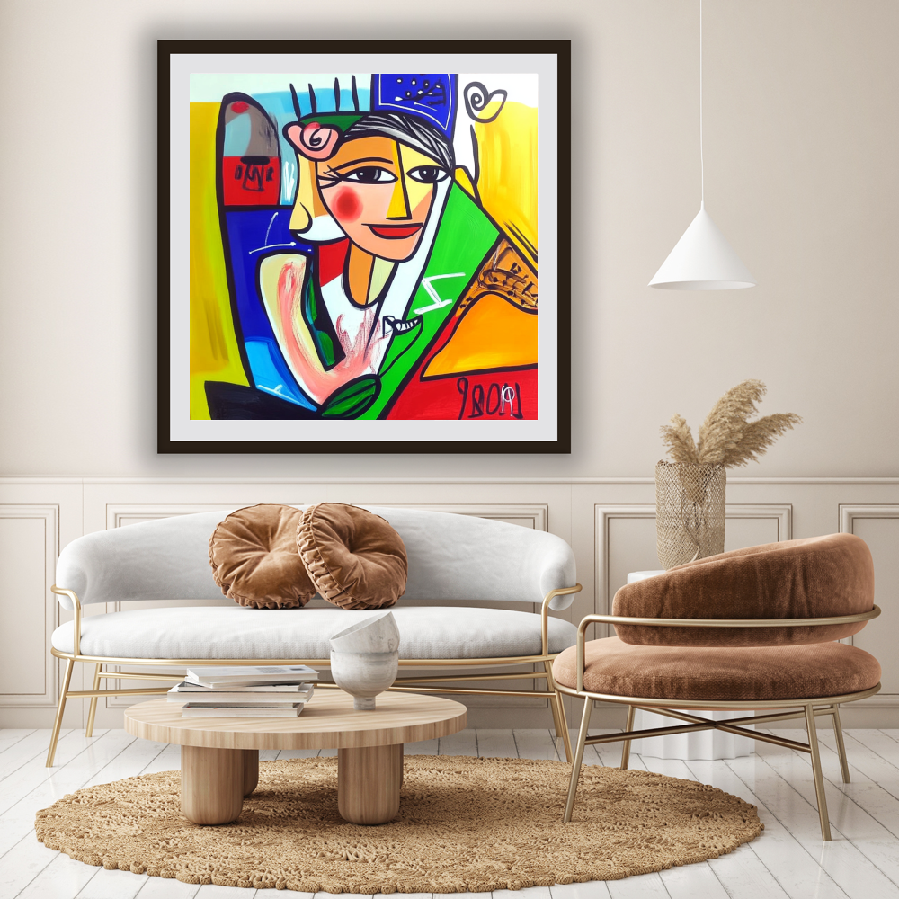 Tableau Décoratif Cubiste Coloré - Artibar Tableaux de décoration Art abstrait