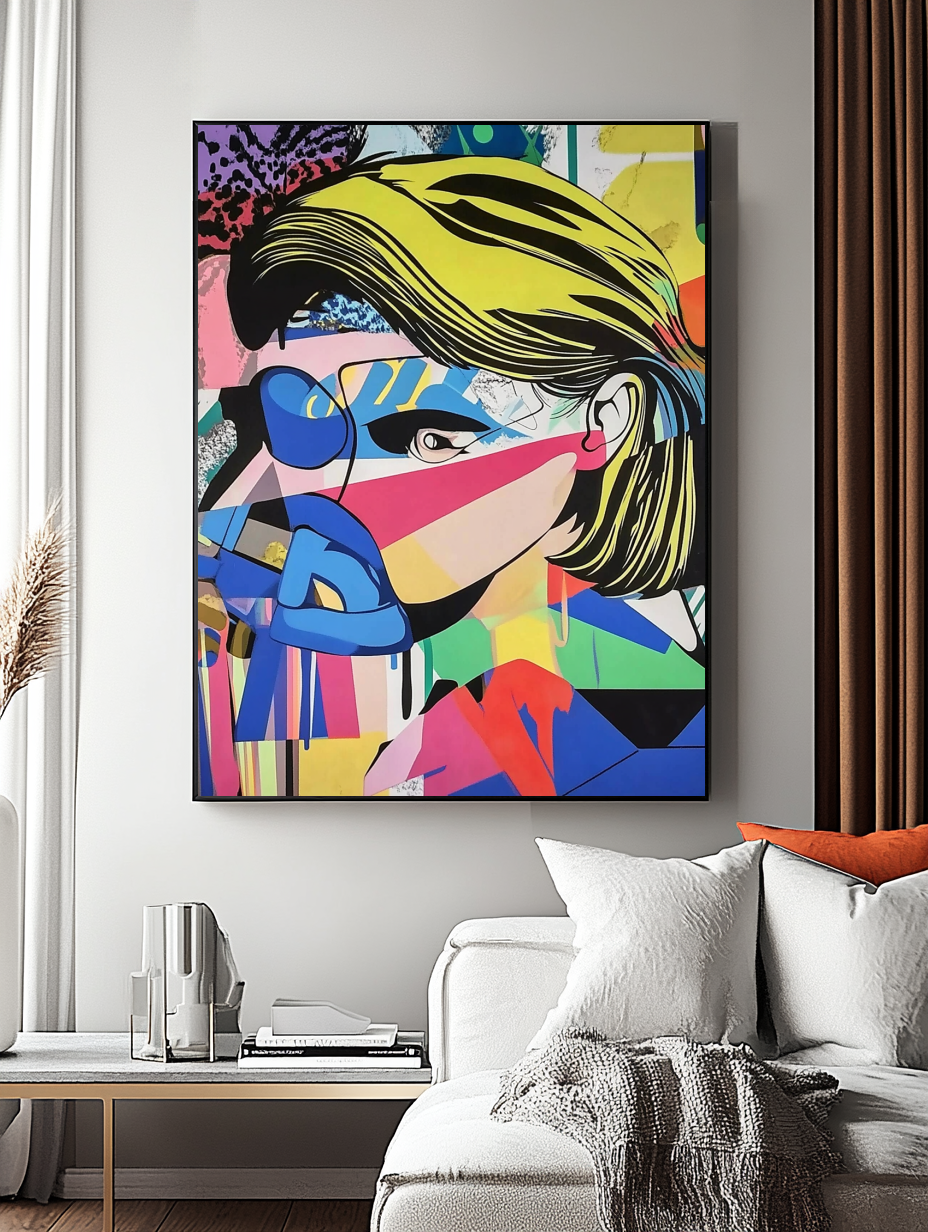 Tableau Décoratif Pop Art Vibrant - Artibar Tableaux de décoration Art abstrait
