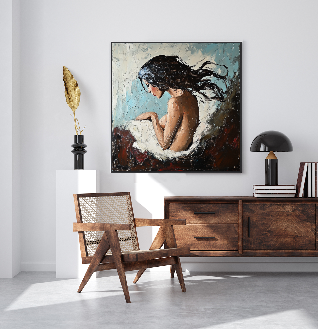 Tableau Décoratif Femme Envolée - Artibar Tableaux de décoration Art abstrait
