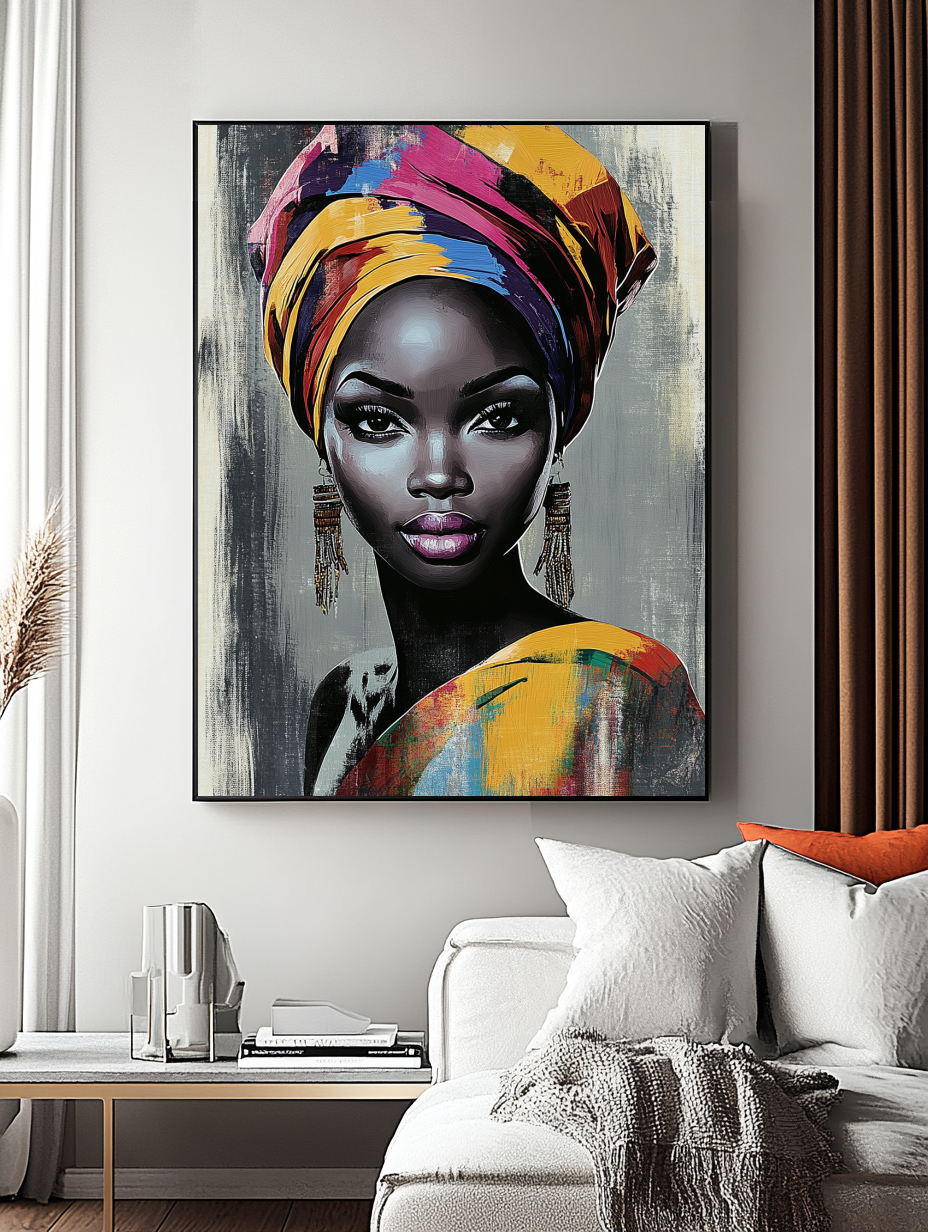 Tableau Décoratif Portrait Éclatant - Artibar Tableaux de décoration Art abstrait