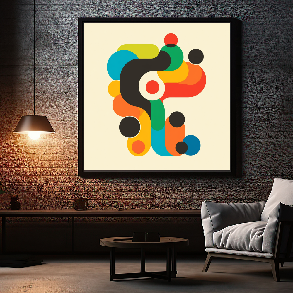Tableau Décoratif Abstrait Coloré - Artibar Tableaux de décoration Art abstrait