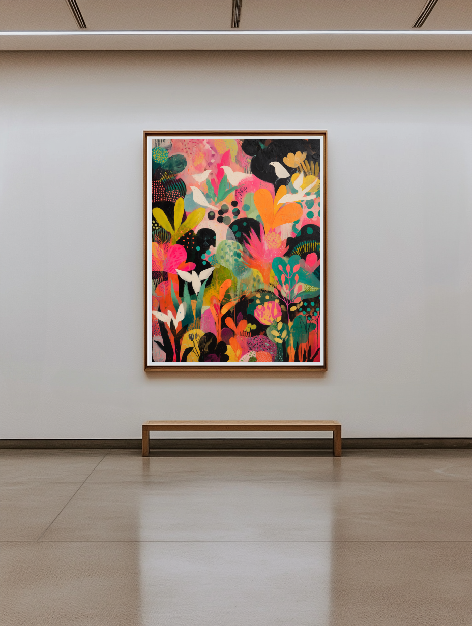Tableau Décoratif Évasion Florale - Artibar Tableaux de décoration Art abstrait