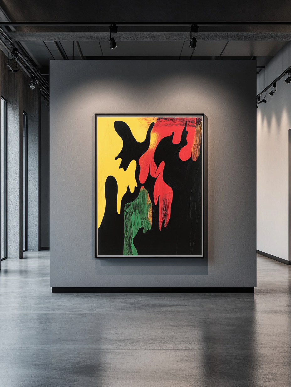 Tableau Décoratif Flamboyant Abstrait - Artibar Tableaux de décoration Art abstrait