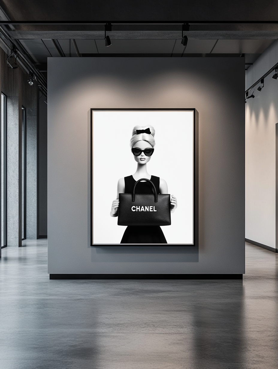 Tableau Décoratif Glamour Monochrome - Artibar Tableaux de décoration Art abstrait