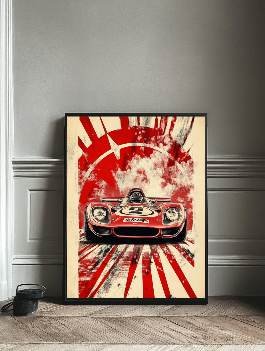 Tableau Décoratif Vintage Racing Fury - Artibar Tableaux de décoration Art abstrait