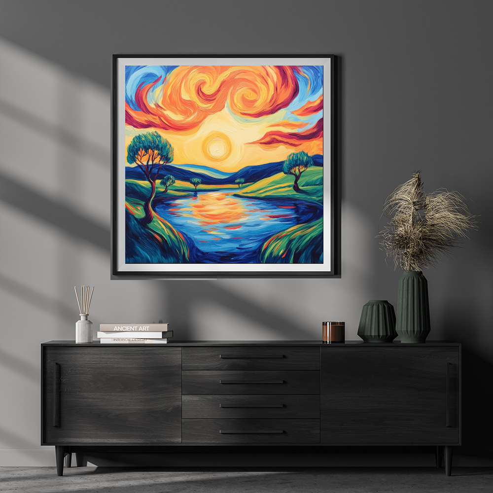 Tableau Décoratif Paysage Onirique - Artibar Tableaux de décoration Art abstrait