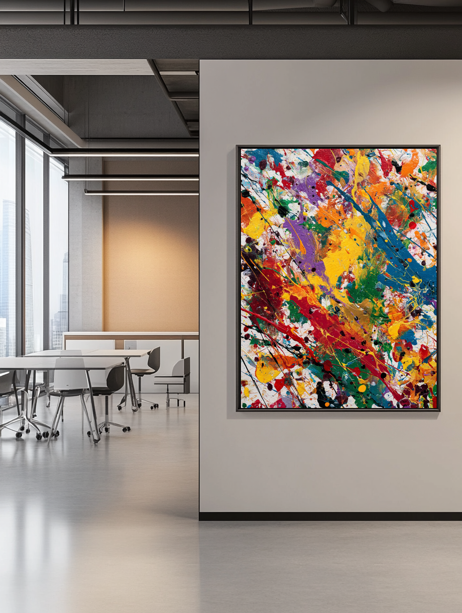 Tableau Décoratif Explosion Chromatique - Artibar Tableaux de décoration Art abstrait