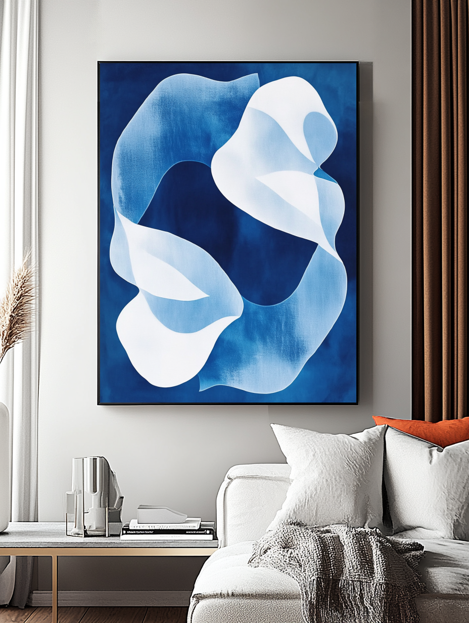 Tableau Décoratif Abstraction Marine - Artibar Tableaux de décoration Art abstrait