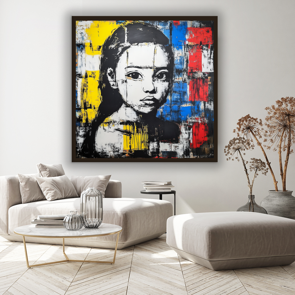 Tableau Décoratif Portrait Urbain Intense - Artibar Tableaux de décoration Art abstrait