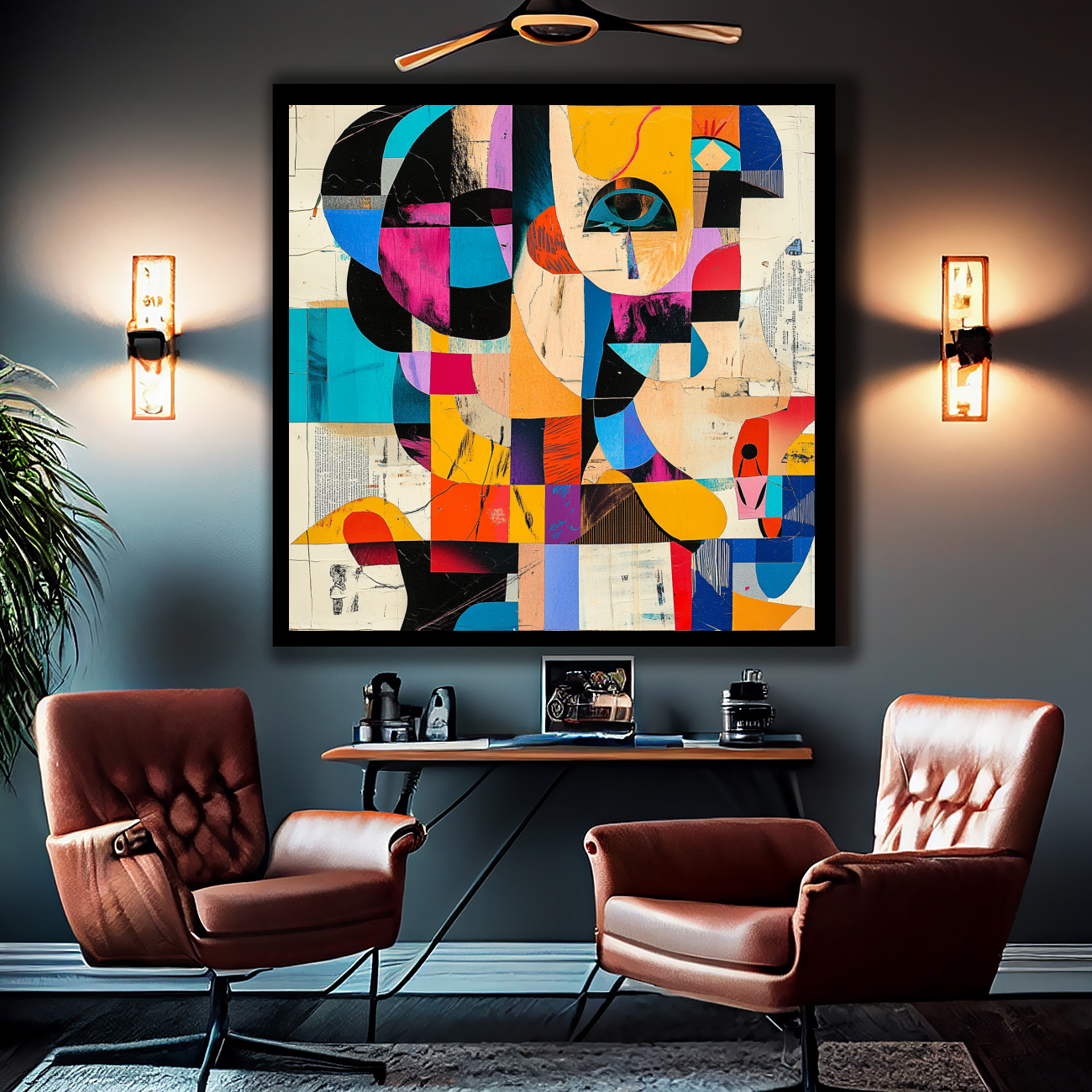 Tableau Décoratif Abstraction Colorée - Artibar Tableaux de décoration Art abstrait