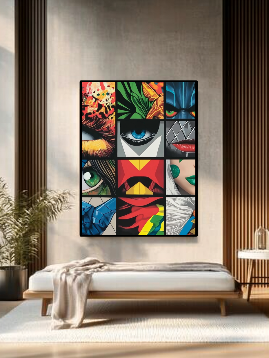 Tableau Décoratif Pop Art Super-héros - Artibar Tableaux de décoration Art abstrait