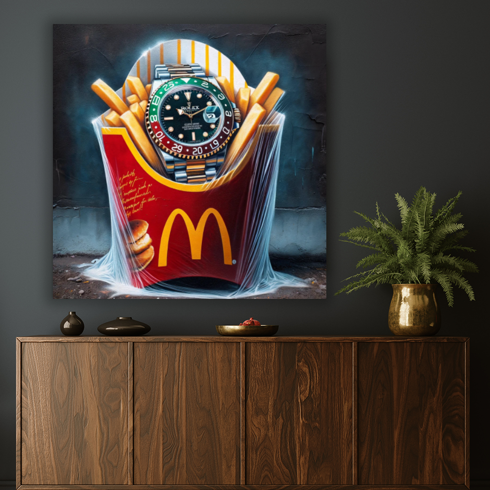 Tableau Décoratif Fusion Pop et Luxe - Artibar Tableaux de décoration Art abstrait