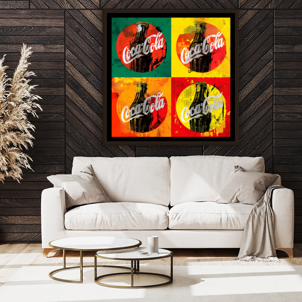 Tableau Décoratif Pop Cola Vibes - Artibar Tableaux de décoration Art abstrait