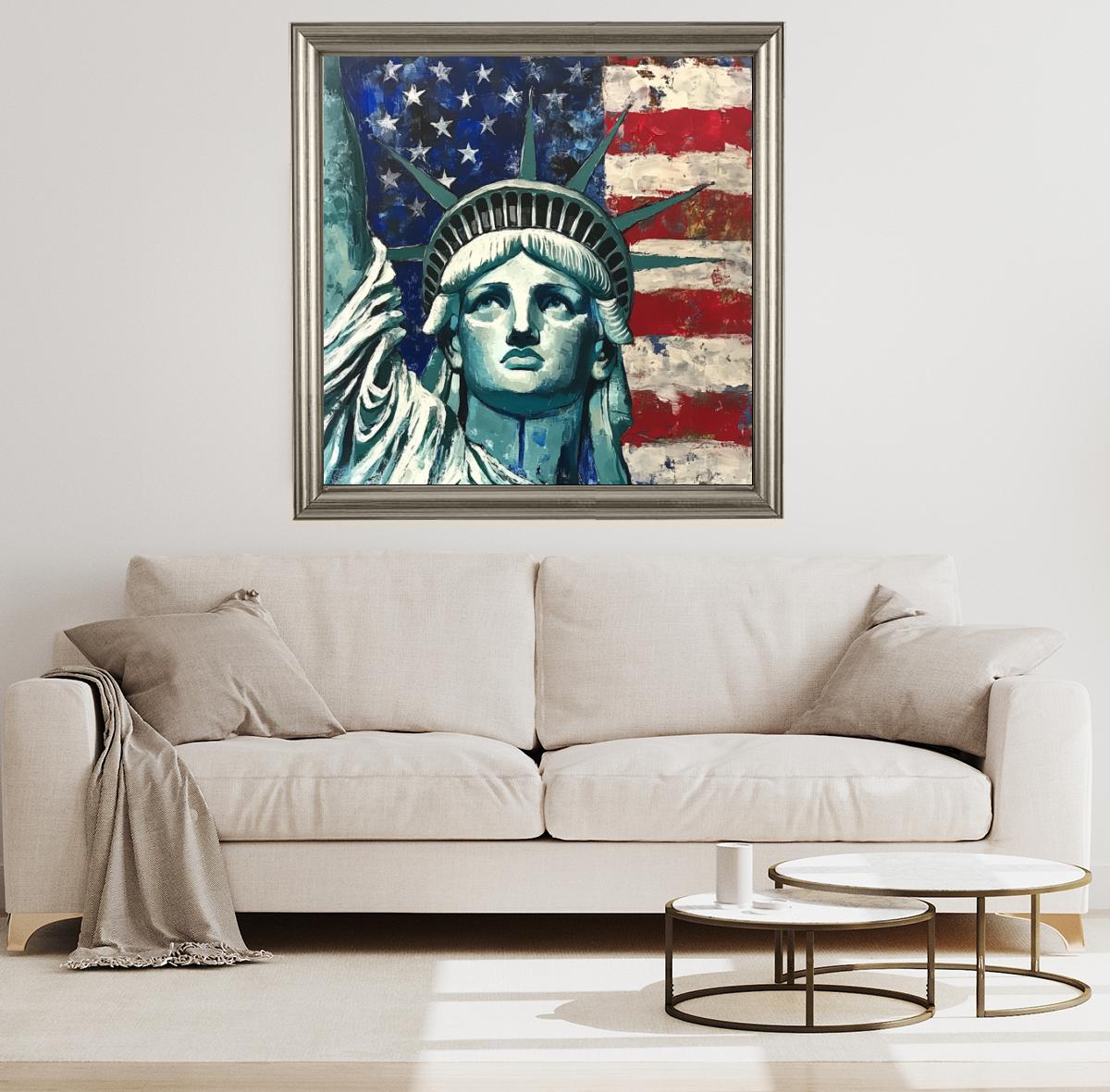 Tableau Décoratif Liberté et Patriotisme - Artibar Tableaux de décoration Art abstrait