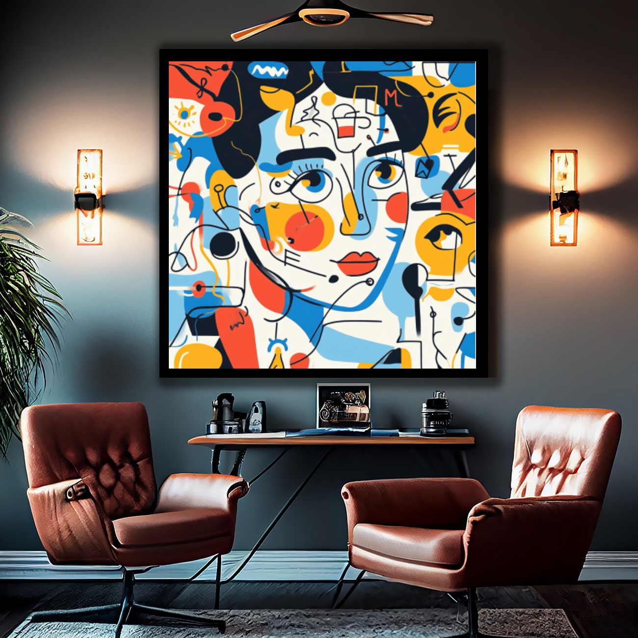 Tableau Décoratif Abstrait et Coloré - Artibar Tableaux de décoration Art abstrait