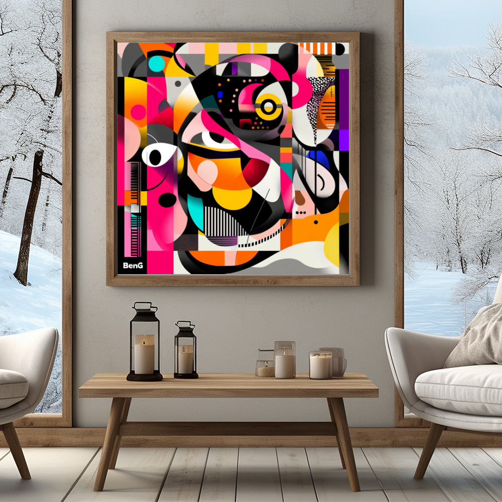 Tableau Décoratif Abstraction Énergétique - Artibar Tableaux de décoration Art abstrait