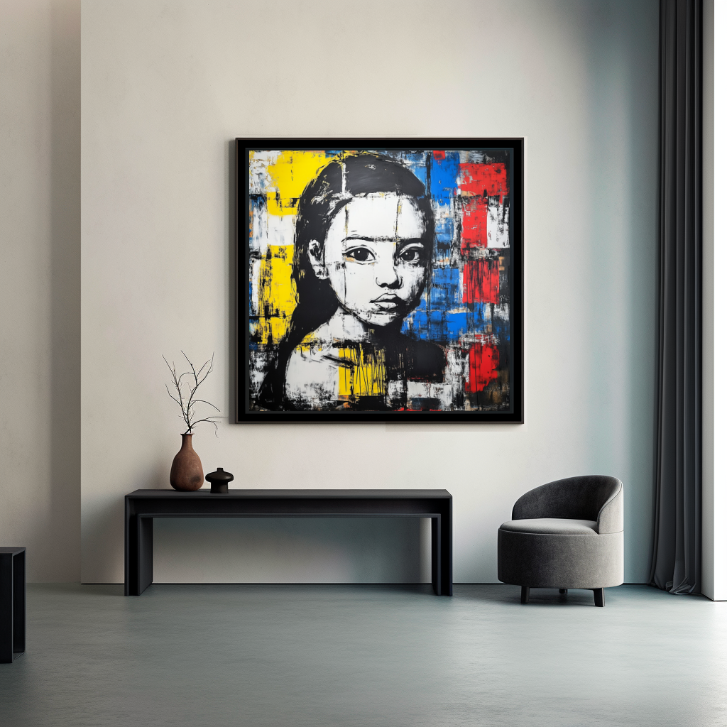 Tableau Décoratif Portrait Urbain Intense - Artibar Tableaux de décoration Art abstrait