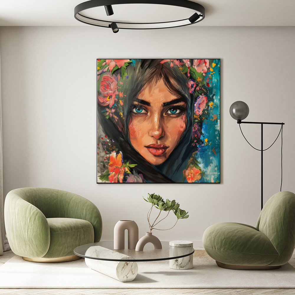 Tableau Décoratif Mystique Florale - Artibar Tableaux de décoration Art abstrait