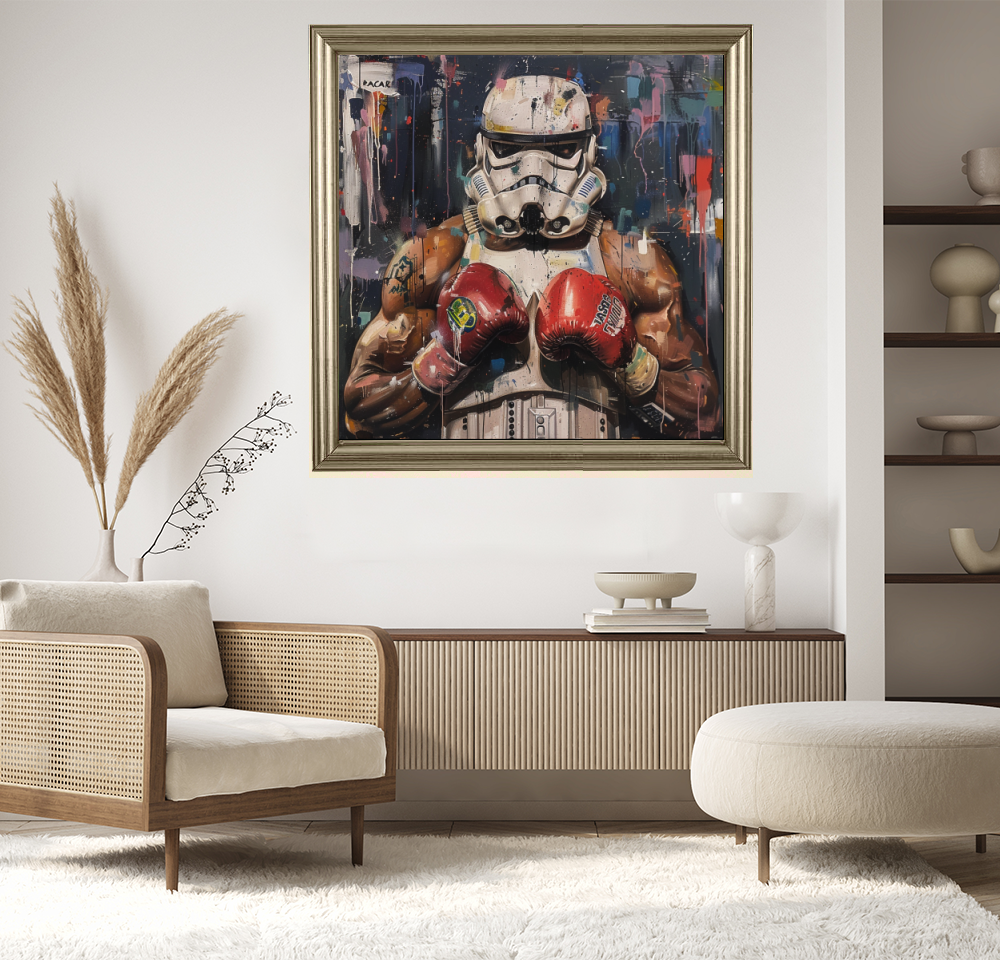 Tableau Décoratif Stormtrooper Boxeur Urbain - Artibar Tableaux de décoration Art abstrait
