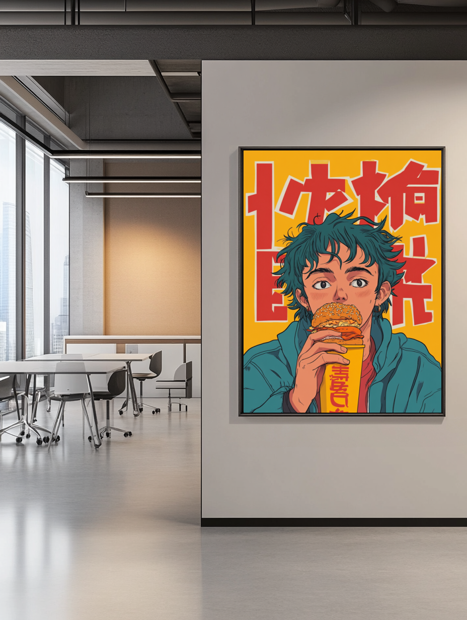 Tableau Décoratif Style Manga Urbain - Artibar Tableaux de décoration Art abstrait