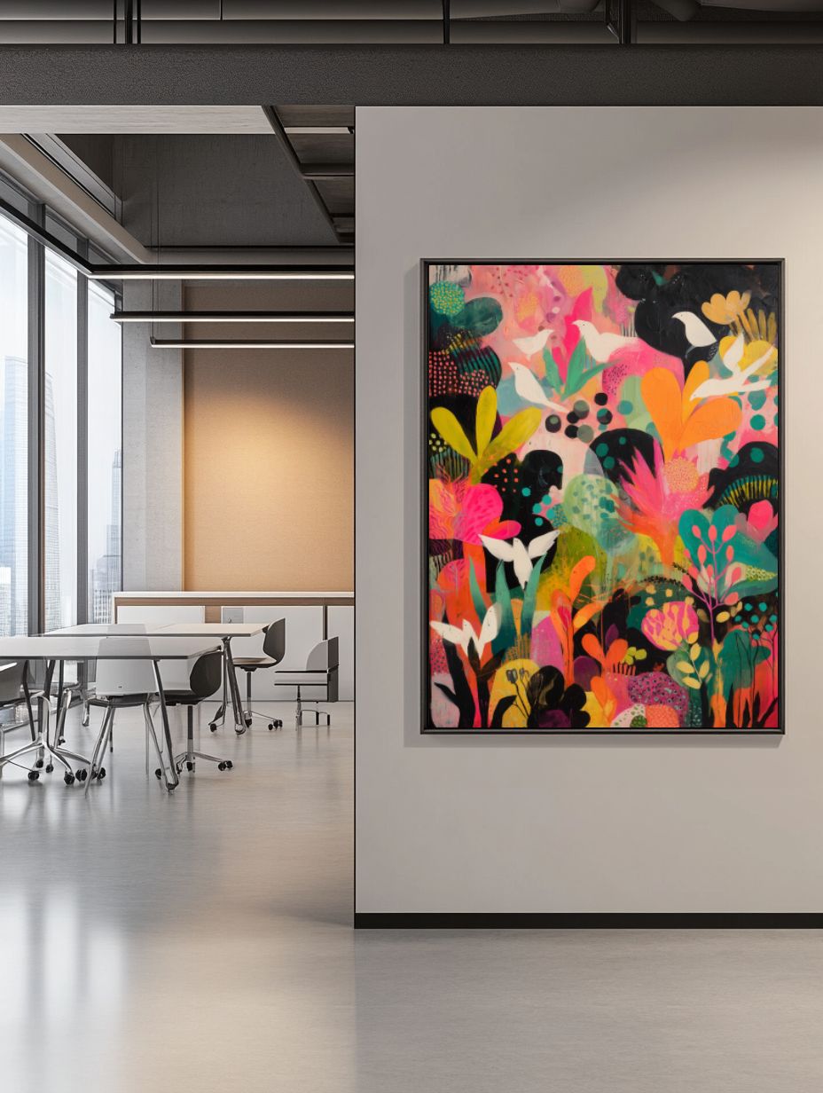 Tableau Décoratif Évasion Florale - Artibar Tableaux de décoration Art abstrait