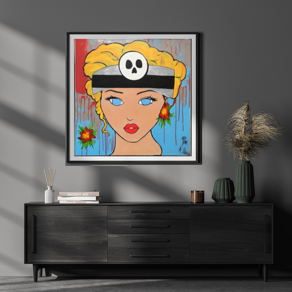 Tableau Décoratif Guerrière Pop-Art - Artibar Tableaux de décoration Art abstrait