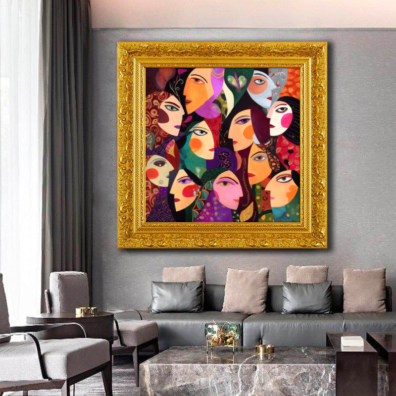 Tableau Décoratif Mascarade Contemporaine - Artibar Tableaux de décoration Art abstrait