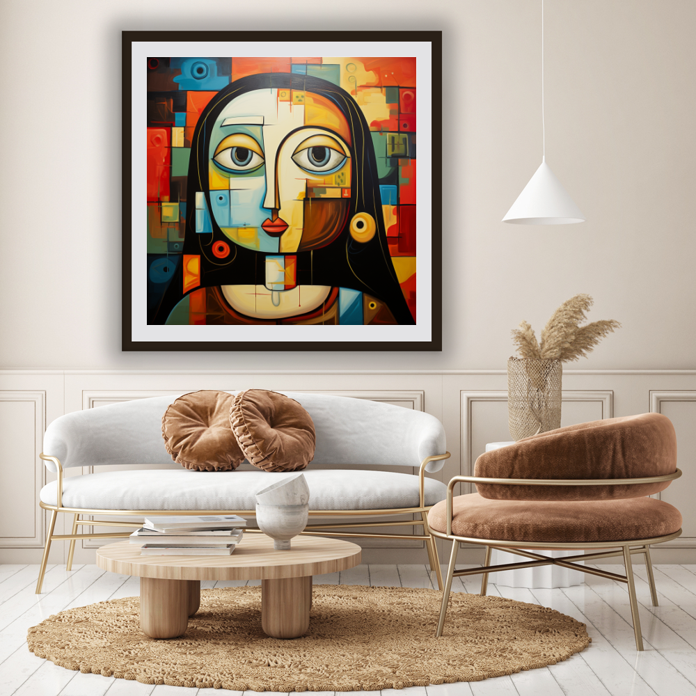 Tableau Décoratif Cubiste Expressif - Artibar Tableaux de décoration Art abstrait