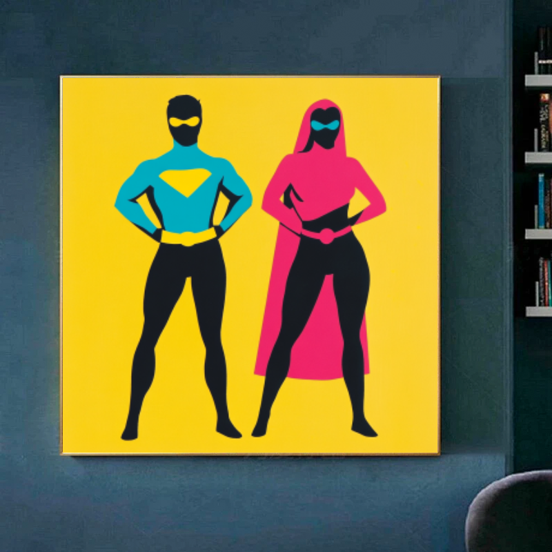 Tableau Décoratif Super Duo Pop - Artibar Tableaux de décoration Art abstrait