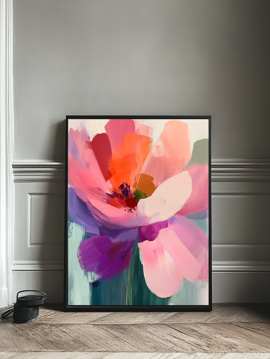 Tableau Décoratif Explosion Florale - Artibar Tableaux de décoration Art abstrait