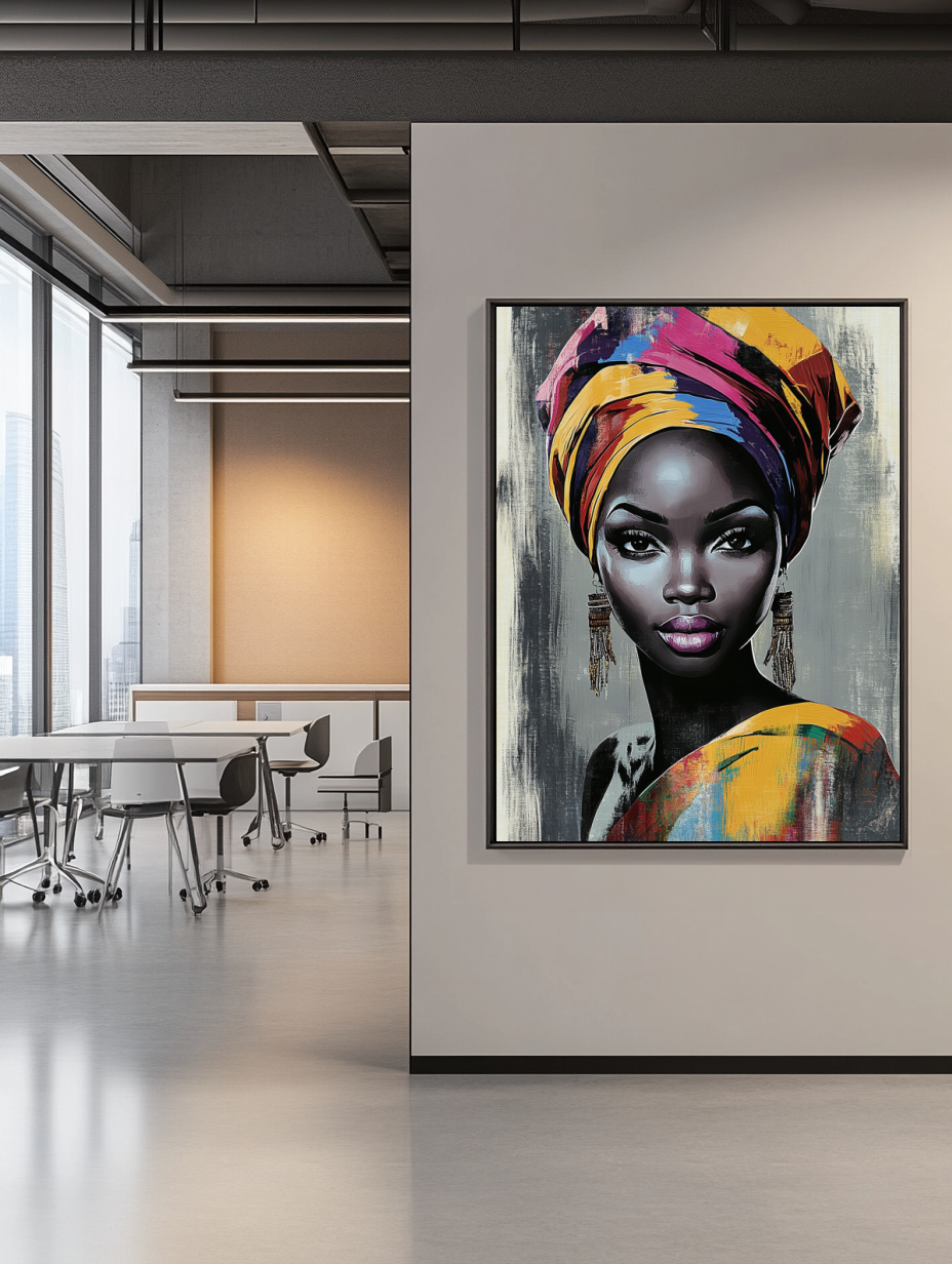 Tableau Décoratif Portrait Éclatant - Artibar Tableaux de décoration Art abstrait