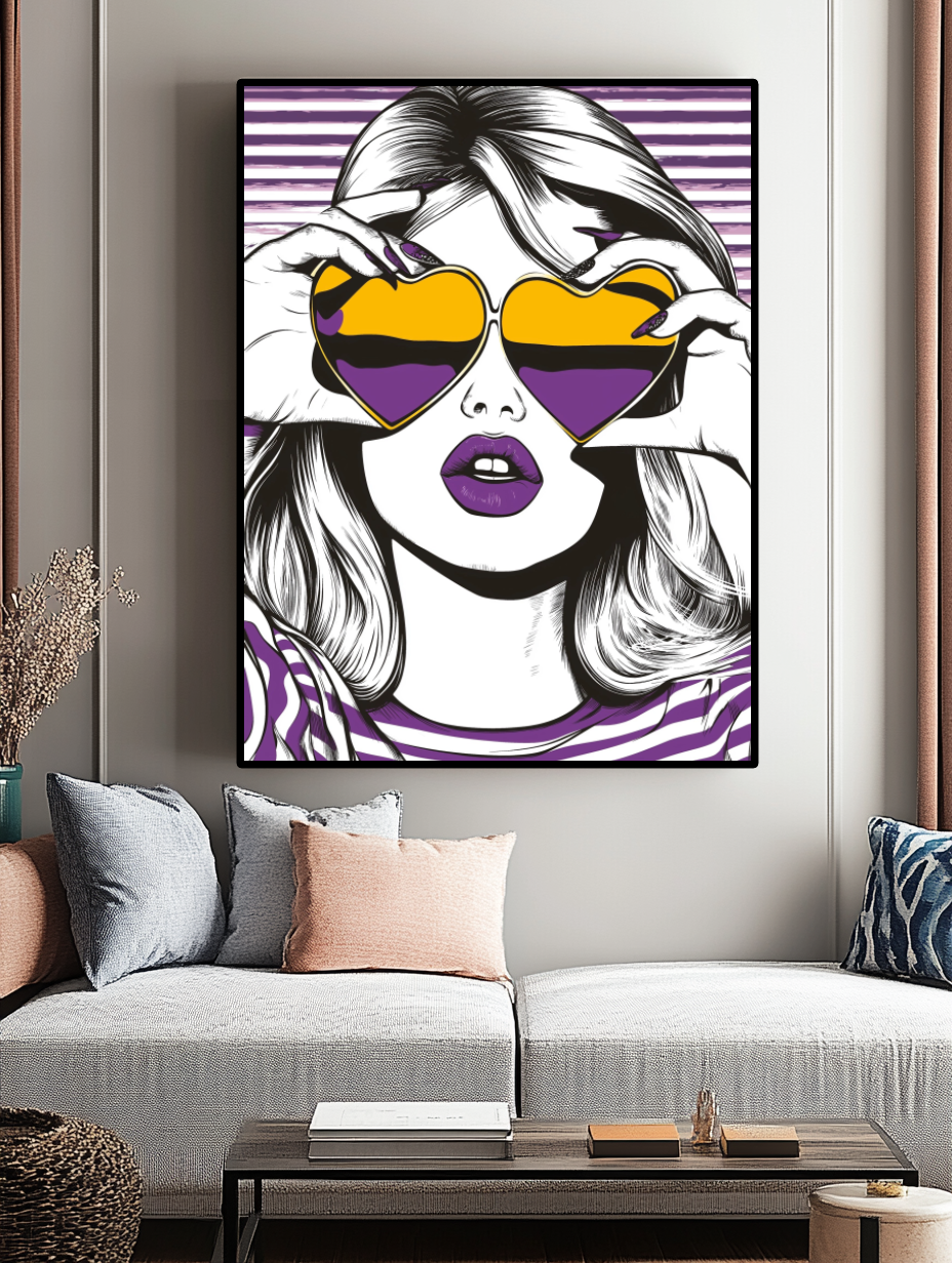 Tableau Décoratif Pop Art Chic - Artibar Tableaux de décoration Art abstrait