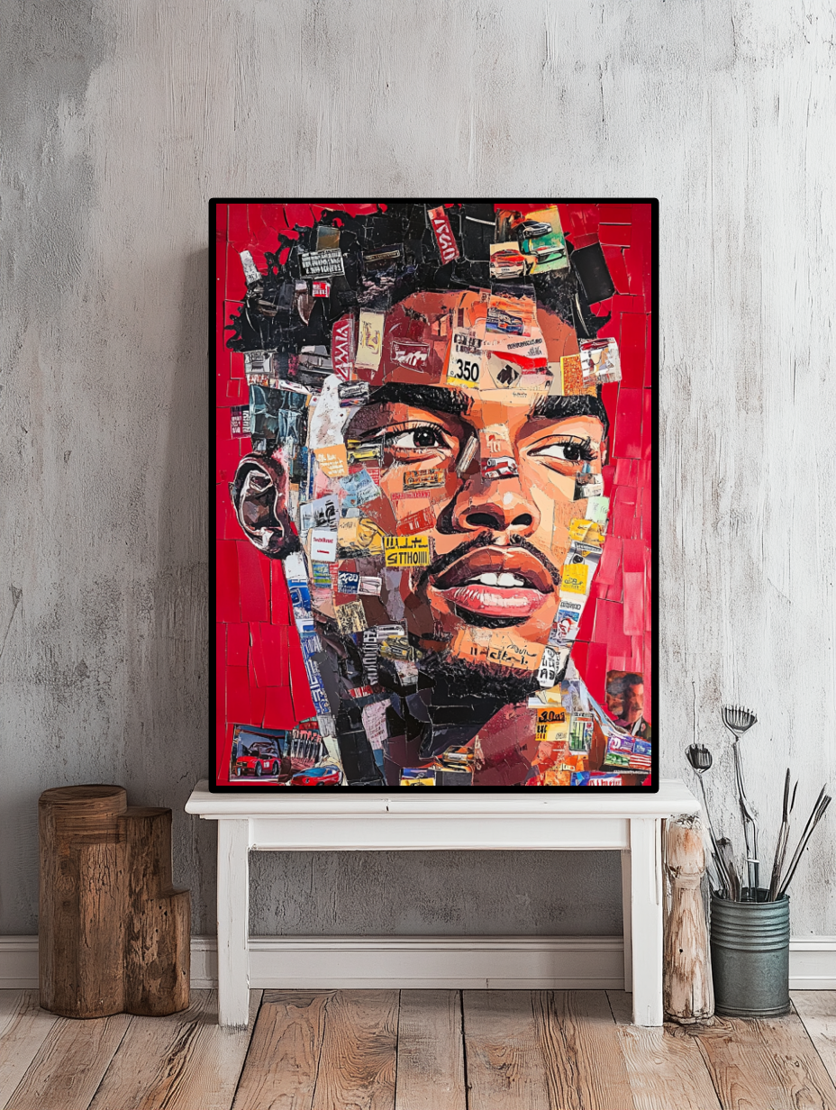 Tableau Décoratif Portrait Urbain Explosif - Artibar Tableaux de décoration Art abstrait
